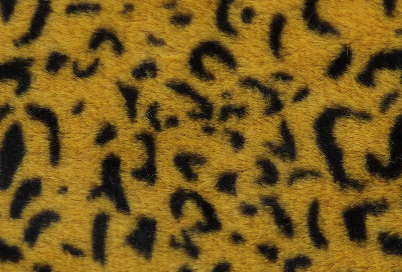 Tela de felpa con estampado de piel de conejo y lazo de leopardo, 500mg x 160cm Tela de felpa con estampado de piel de conejo y lazo de leopardo, 500mg x 160cm