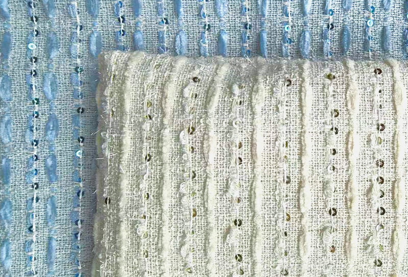 425 mg 148 cm Tejido de tweed resistente a las arrugas y al desgaste tejido/tejido inspirado en Chanel 897331
